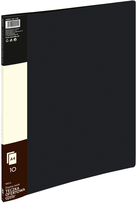 Album ofertowy Grand 9001A, A4, 10 koszulek, czarny