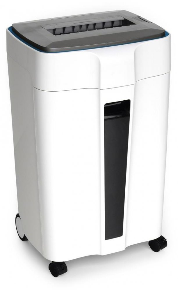 Niszczarka do papieru Wallner HD-120 C4, ścinek 4x30 mm, 10 kartek, P-4/ O-1/ T-4/ E-3/ F-1 DIN, biało- szary