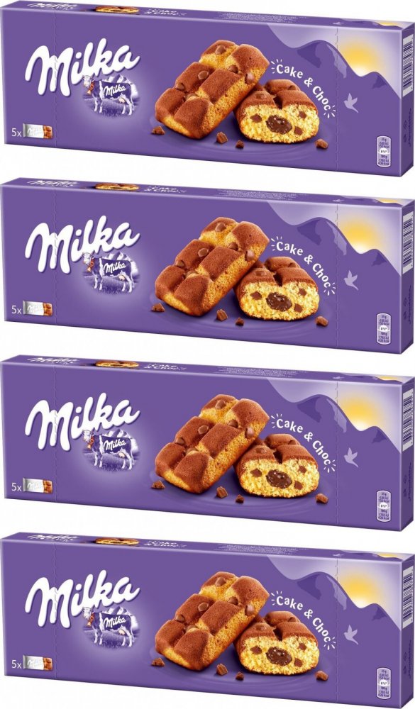 4x Ciastka Milka Cake & Choc, czekoladowy, 175g