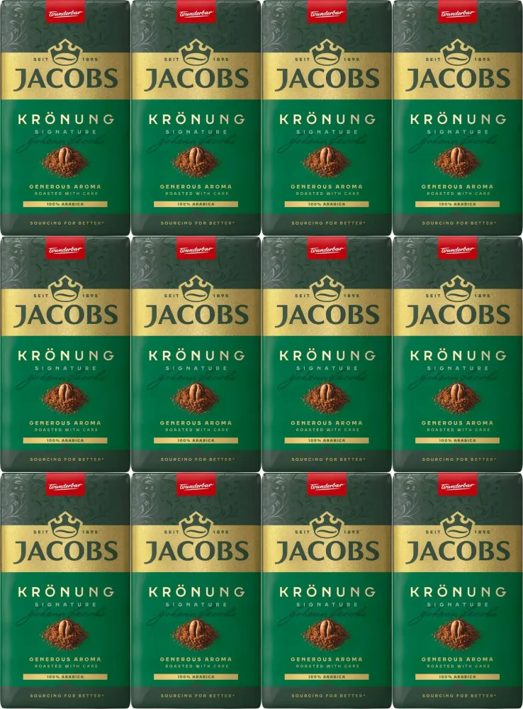 12x kawa mielona Jacobs Kronung, 250g