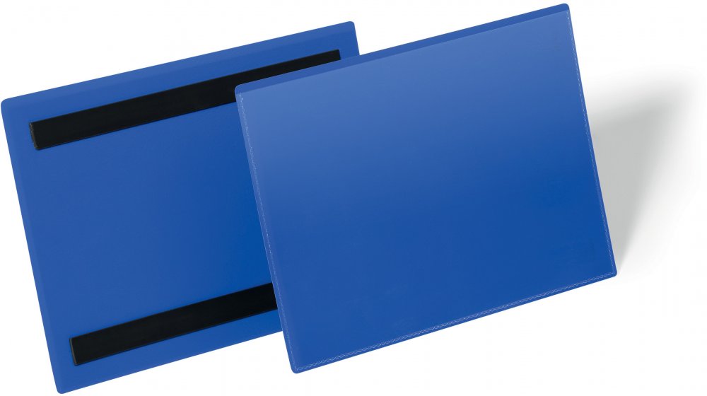 Kieszeń magnetyczna Durable, A5, pozioma, 50 sztuk, granatowy