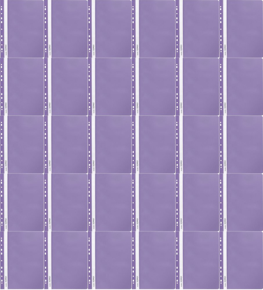 40x Skoroszyt plastikowy oczkowy Biurfol, miękki, A4, fioletowy