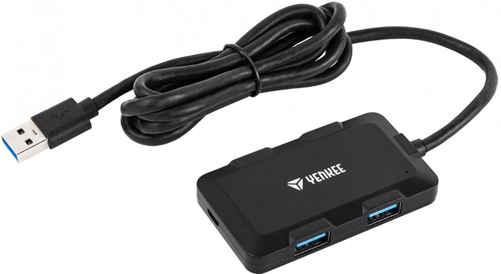 Rozgałęziacz - Hub Yenkee YHB 4341BK, 4x USB 3.0, czarny