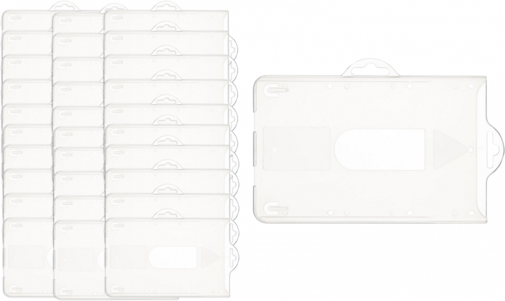 100x holder do identyfikatorów Argo, typ K, 90x57mm, przezroczysty