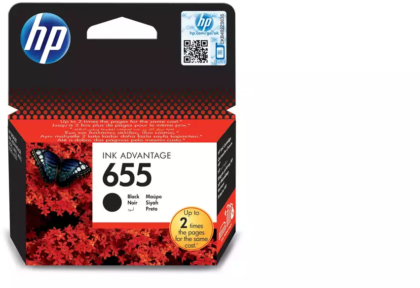 Tusz Hp 655 (CZ109AE), 550 stron, black (czarny)