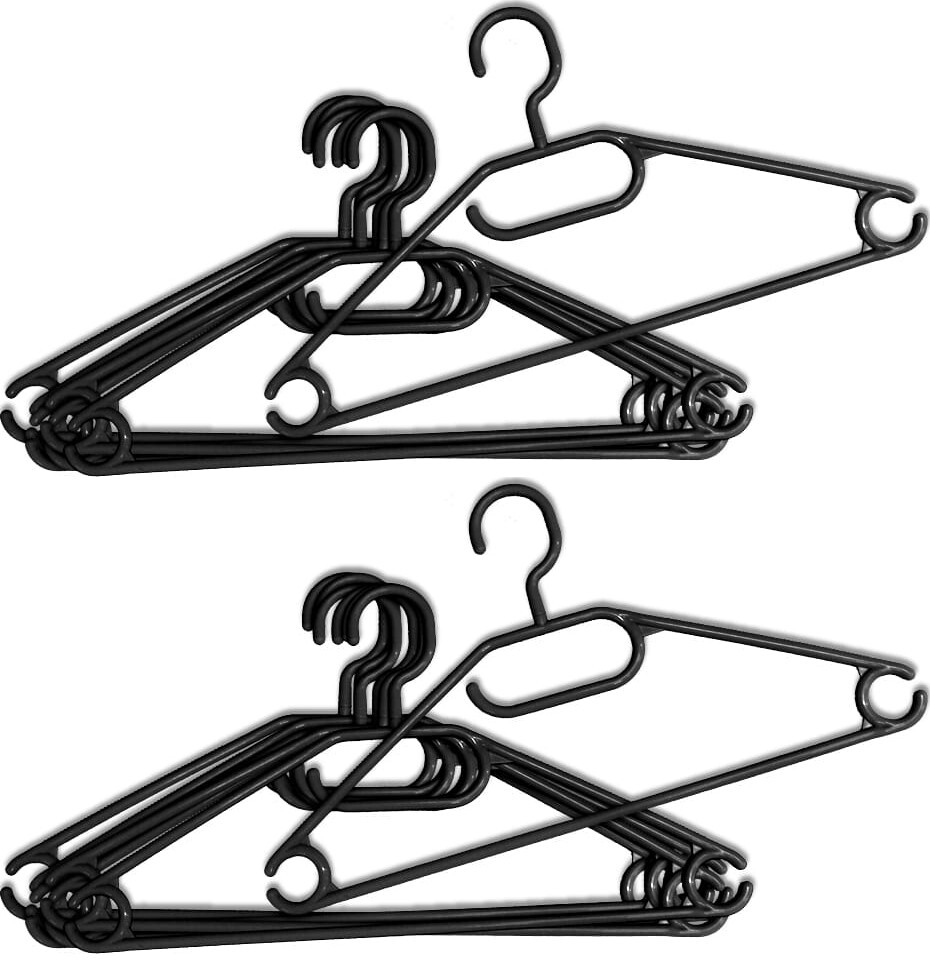 2x Wieszak plastikowy obrotowy York, 9+1 sztuka, mix kolorów