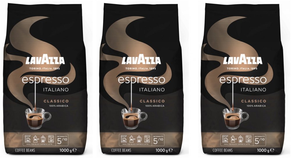 3x kawa ziarnista Lavazza Espresso Italiano Classico, 1kg
