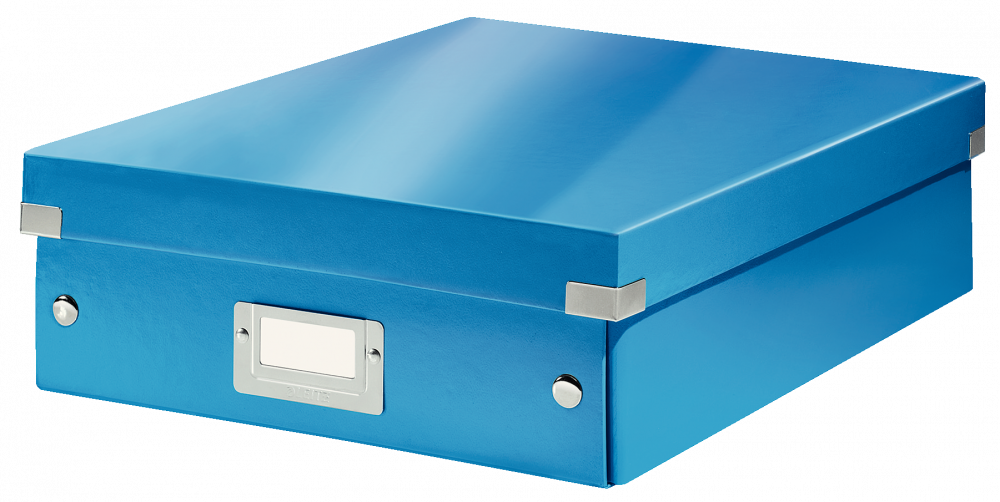 Pudło z przegródkami Leitz Click&Store Wow, średnie, niebieski