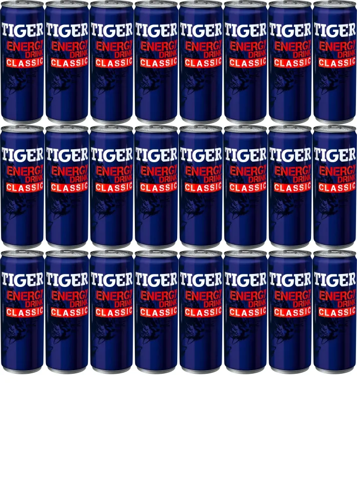 24x Napój energetyczny Tiger Classic, puszka, 250ml