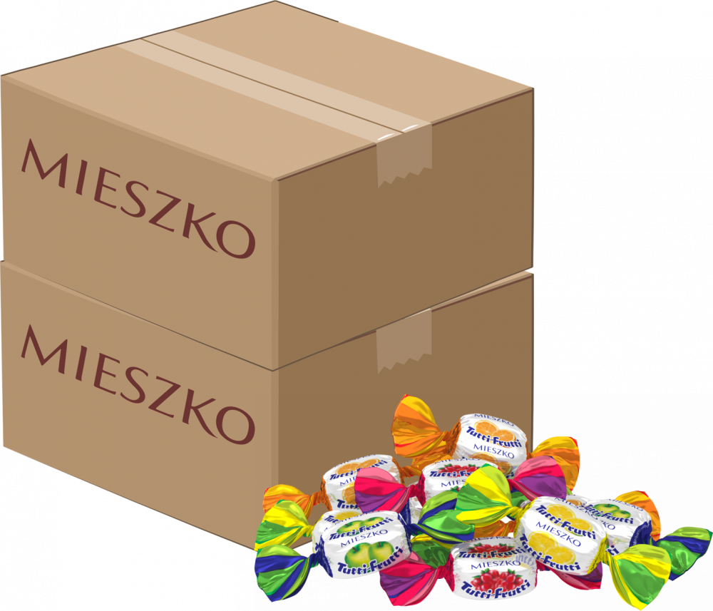 2x Cukierki Mieszko, Tutti frutti, mix owocowy, 2.5kg
