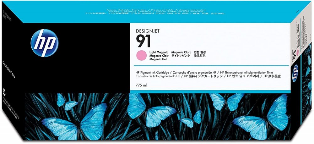 Tusz HP 91 (C9471A), 775ml, light magenta (jasny purpurowy)