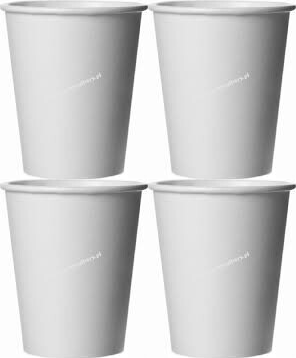 4x Kubki jednorazowe Packman, 300 ml, papier, 50 sztuk, mix kolorów SUP