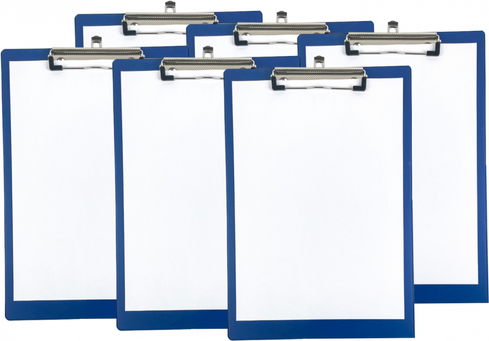 6x Clipboard Viking, A4, niebieski