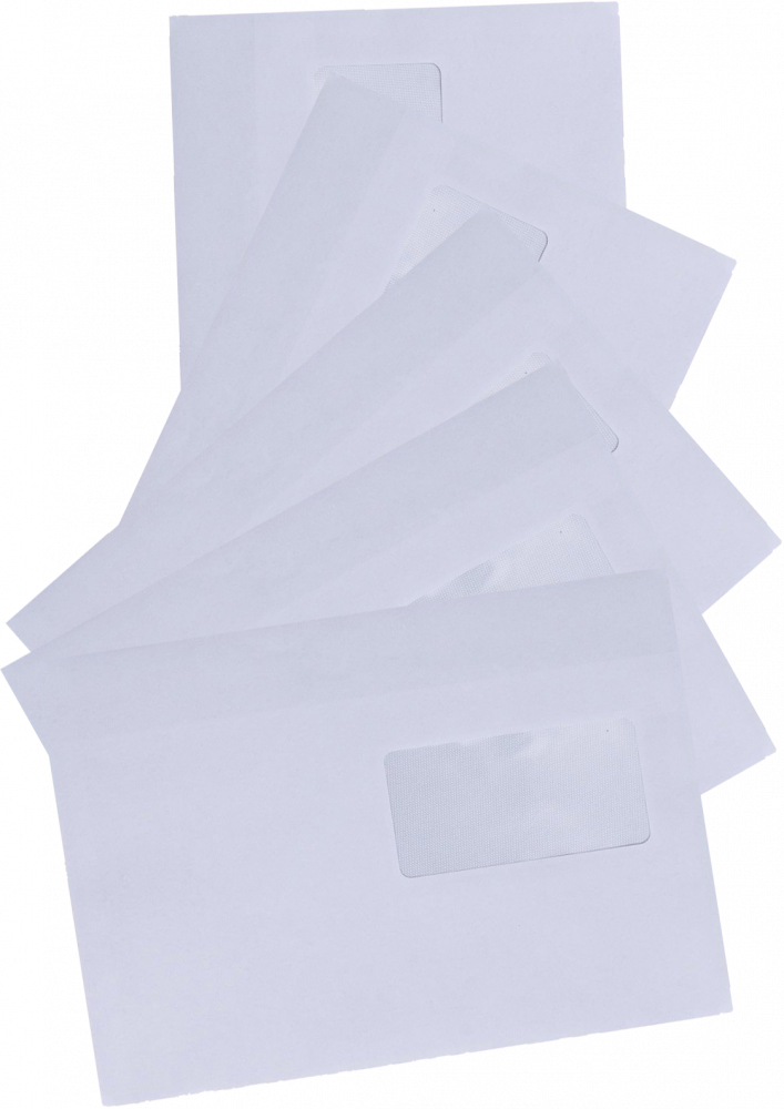 3x Koperta standardowa Bong, C5, samoklejąca SK, okno prawe, 50 sztuk, biały