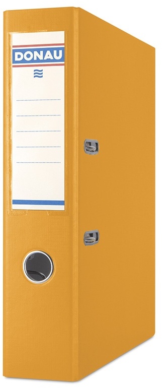 Segregator A4 Donau Master, szerokość grzbietu 75mm, do 500 kartek pomarańczowy