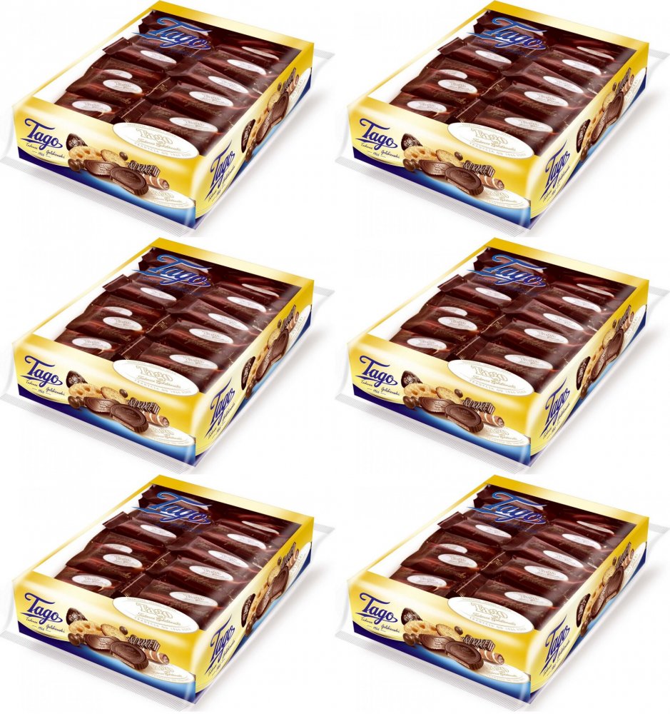 6x Ciastka kruche Tago, korzenny, pakowane pojedynczo, 600g