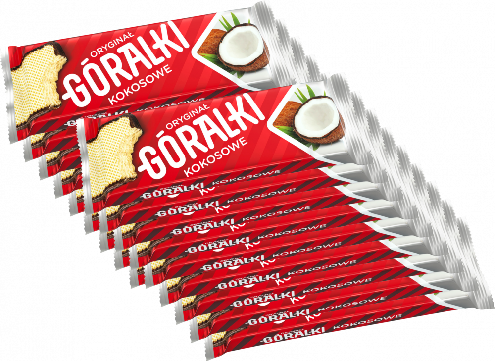 18x Wafelek Góralki, kokosowy, 45g