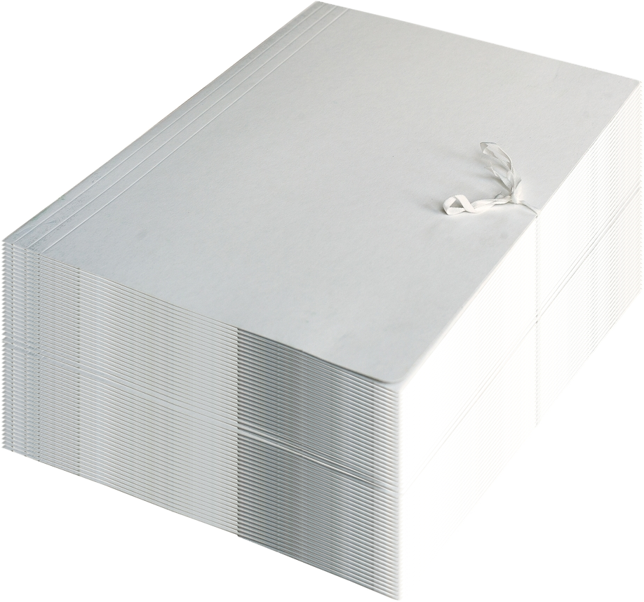 50x Teczka na dokumenty Barbara, A3, wiązana, kartonowa, 300g/m2, 1 sztuka, biały