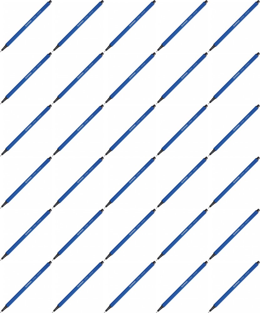 120x Cienkopis Donau D-Fine, 0.4mm, niebieski
