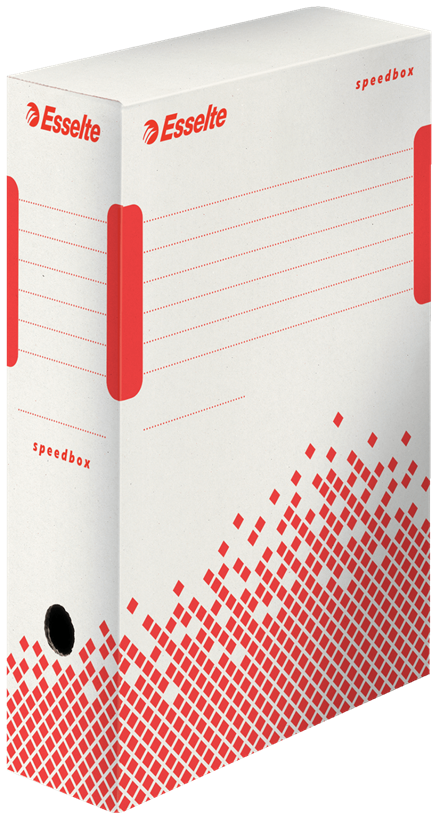 Pudło archiwizacyjne Esselte Speedbox do dokumentów, 100mm, biały