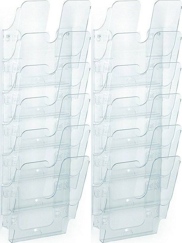 2x Pojemnik na dokumenty Durable Flexiplus 6, pionowy, A4, zestaw 6 sztuk, przezroczysty