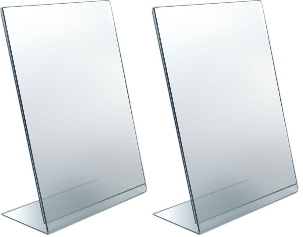 2x Stojak na prospekty Artimega, typ L, A4, przezroczysty