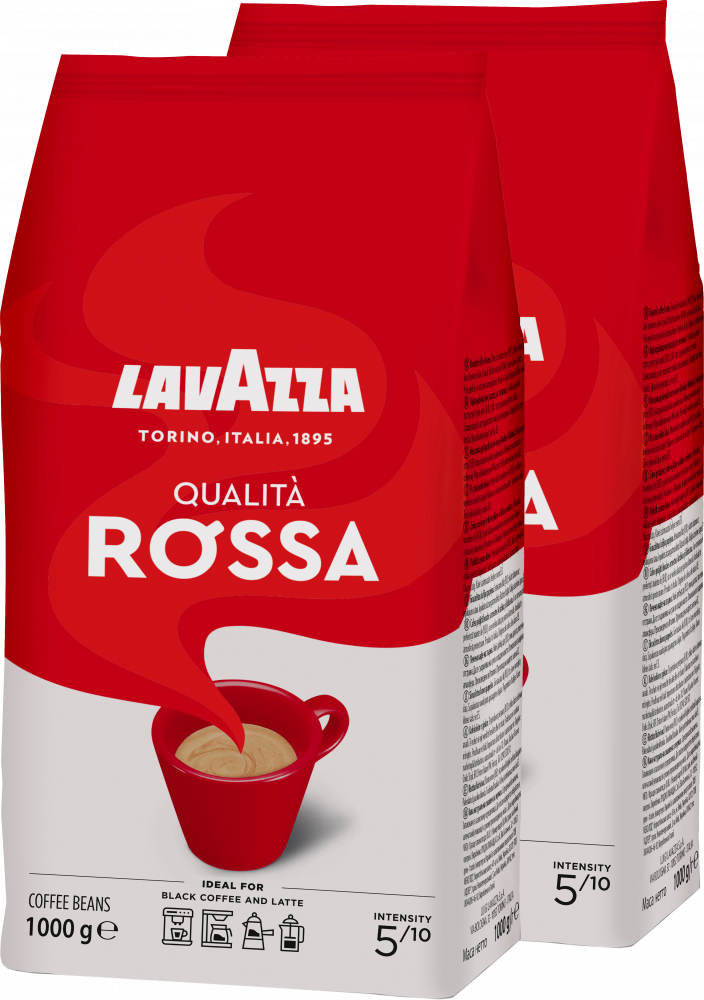 2x kawa ziarnista Lavazza Qualita Rossa, 1kg