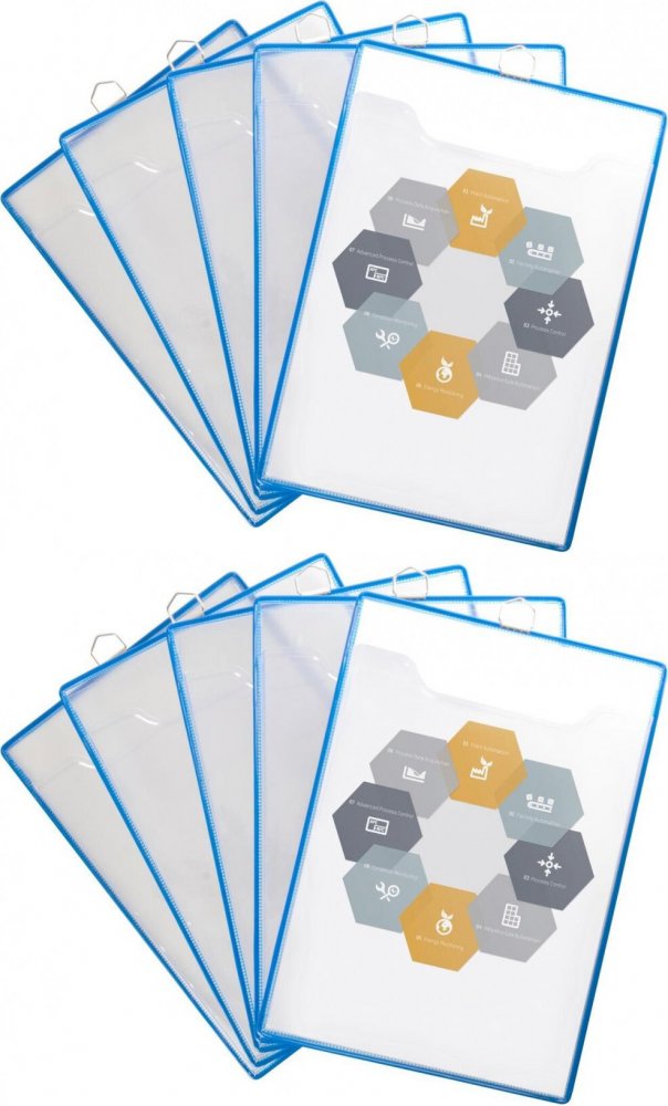 2x Kieszeń na dokumenty Tarifold, z uszkiem, A4, 5 sztuk, niebieski