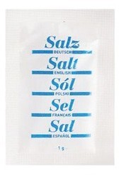 Outlet: WAŻNY DO 2026-01-25 Sól jodowana w saszetkach 1g, 2000 sztuk