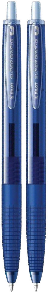 2x Długopis automatyczny Pilot, Super Grip G, 0.7mm, niebieski