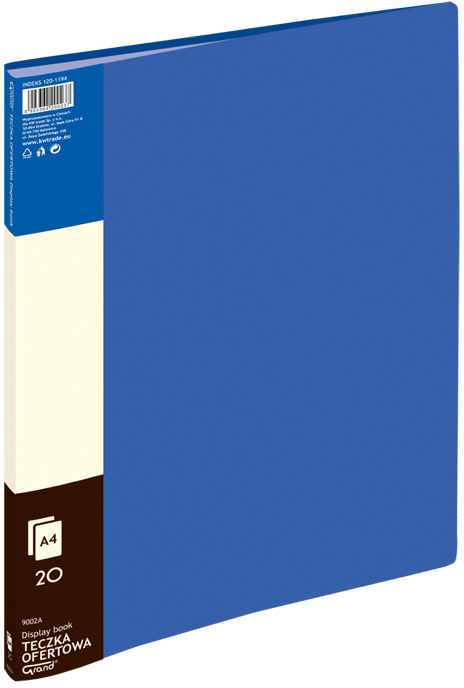 Album ofertowy Grand 9002A, A4, 20 koszulek, niebieski
