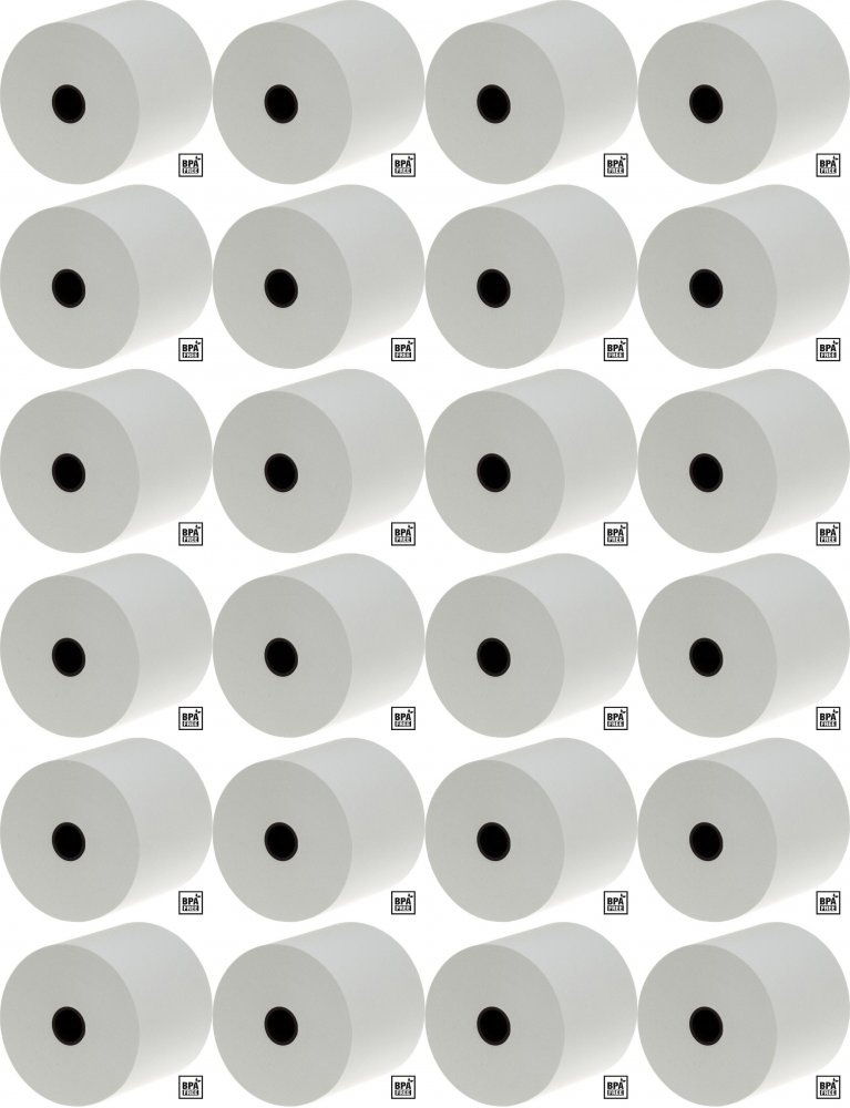 24x Rolka termiczna Drescher Polska Sp. z o.o., 80mm x 30m, 48g/m2, BPA Free, biały