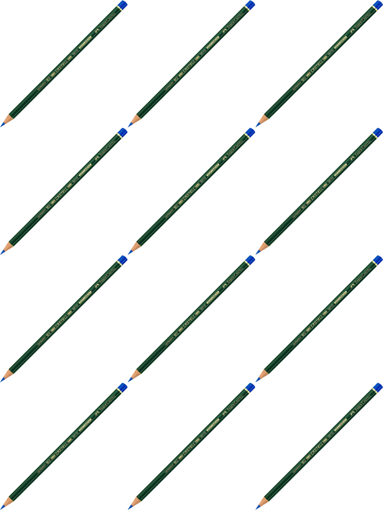 12x Ołówek kopiowy Faber Castell Dokument 9610, niebieski