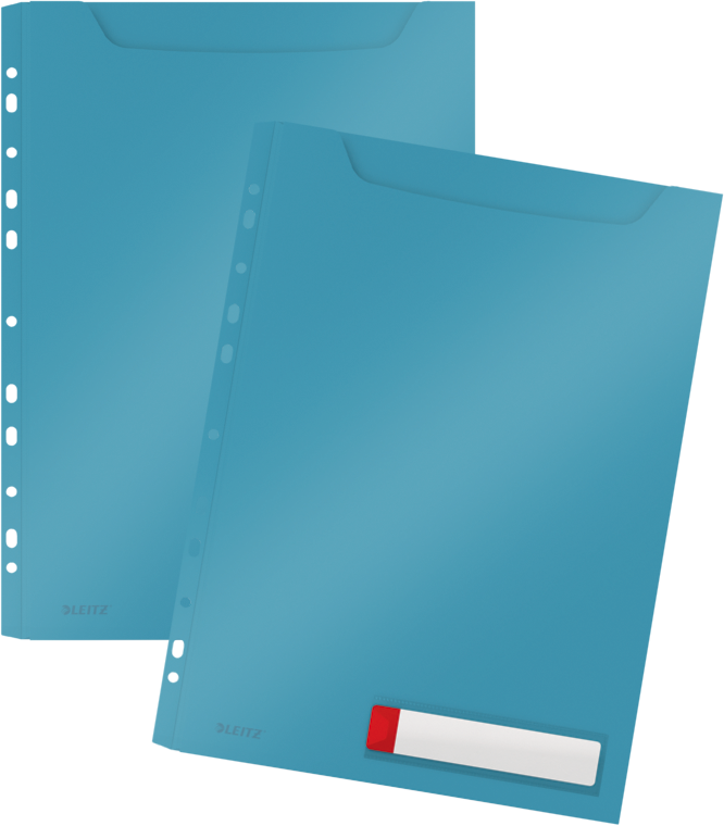 2x Koszulka o zwiększonej pojemności Leitz Cosy, A4, niebieski