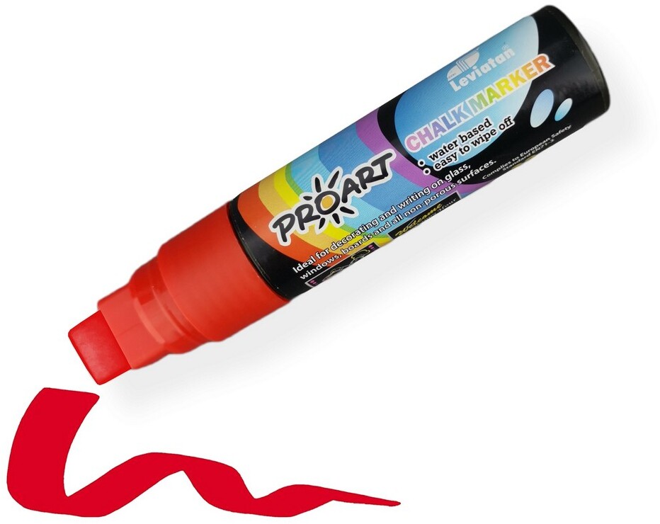 Marker kredowy Leviatan, ścięta, 6.5-15mm, 28g, czerwony