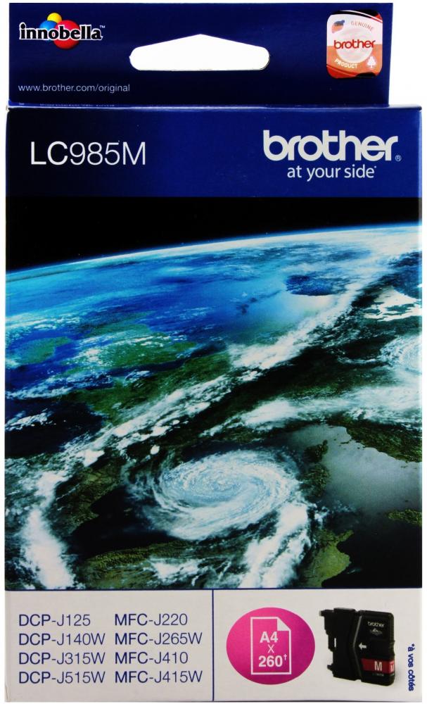 Tusz Brother (LC-985M), 260 stron, magenta (purpurowy)