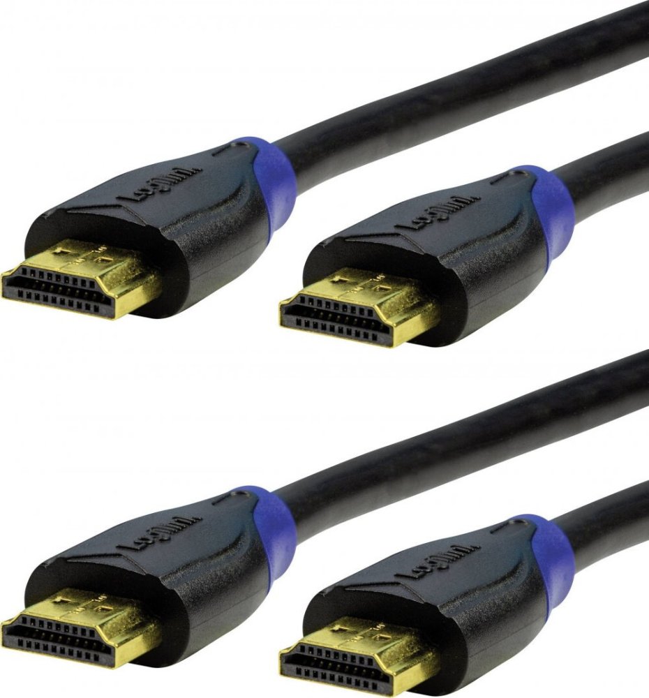 2x Kabel LogiLink HDMI-HDMI, 5m, czarny