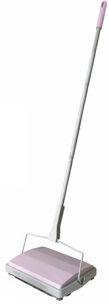 Odkurzacz ręczny York Katie, bezprzewodowy, mechaniczny, szaro-różowy