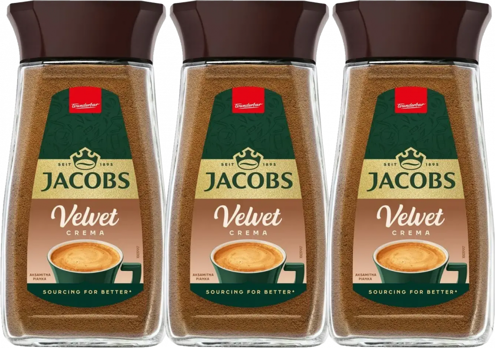 3x Kawa rozpuszczalna Jacobs Velvet, 200g