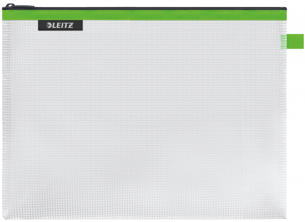 Koszulka/saszetka z suwakiem Leitz Wow, wodoodporna, rozmiar L, zielony