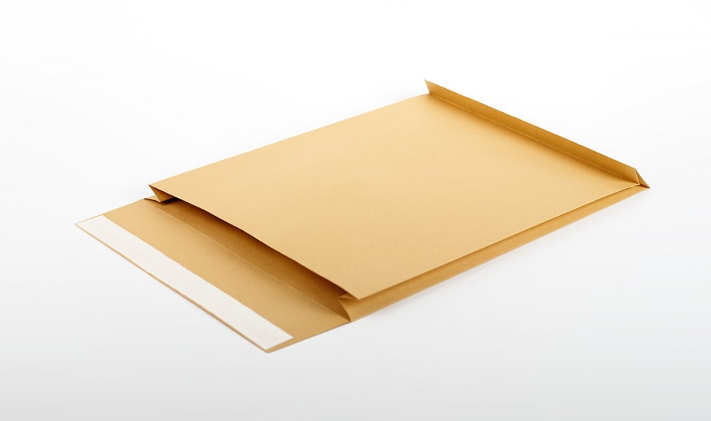 Koperta rozszerzana Bong, E4 z paskiem HK, 25 sztuk, brązowy