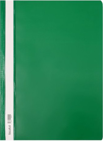 80x Skoroszyt plastikowy bez oczek Biurfol, twardy, A4, do 200 kartek, zielony