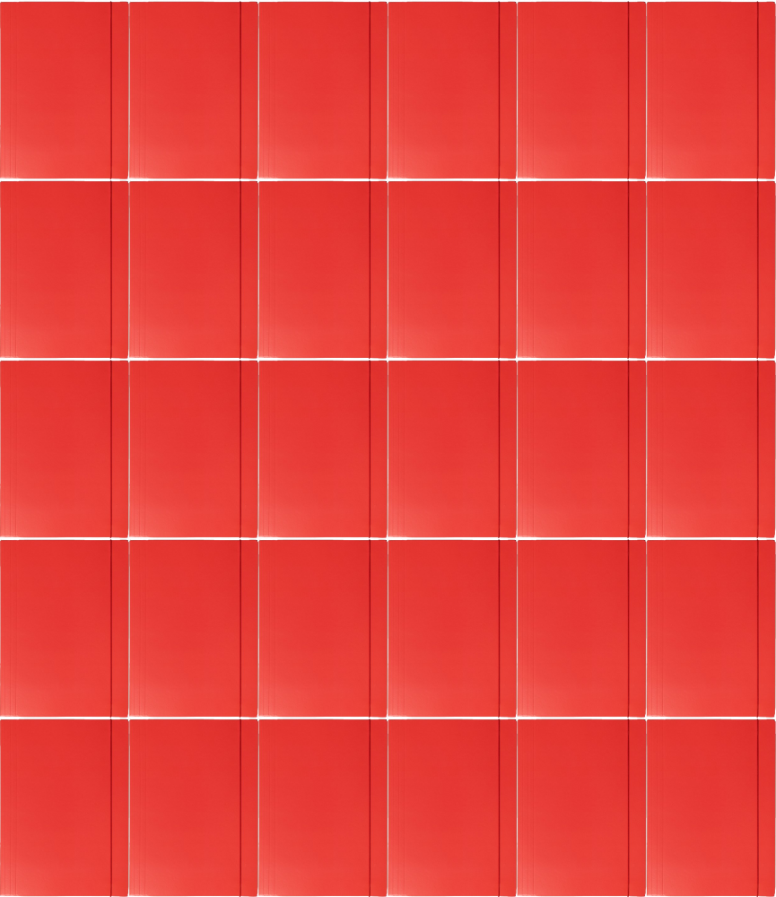 50x Teczka kartonowa z gumką Barbara, lakierowana, A4, 400g, czerwony