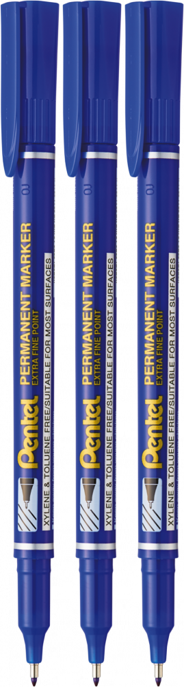 3x Foliopis Pentel NF450, okrągła, 1.6mm, niebieski