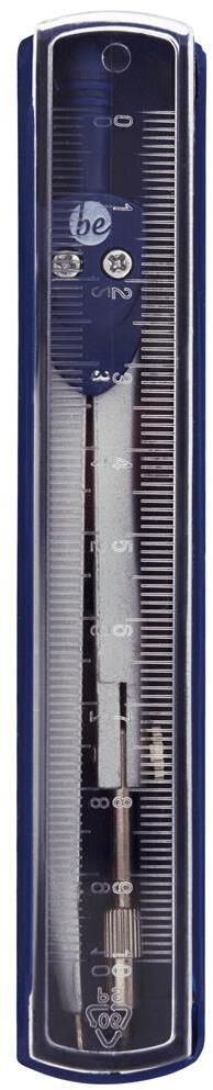 Cyrkiel szkolny MemoBe, z linijką, srebrny