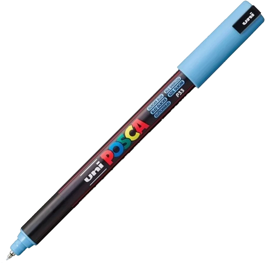 Marker Posca PC-1MR, z farbą plakatową, 0.7mm, pastelowy niebieski