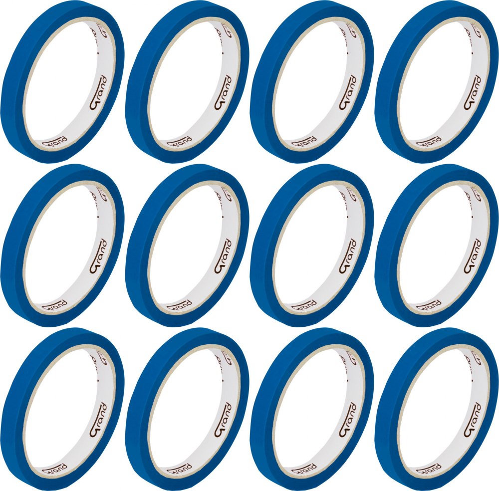 12x Taśma pakowa Grand, 12mmx50m, niebieski