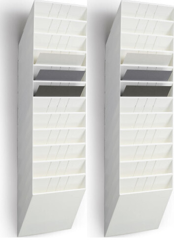 2x Pojemnik na dokumenty Durable Flexiboxx, poziomy, A4, zestaw 12 sztuk, biały