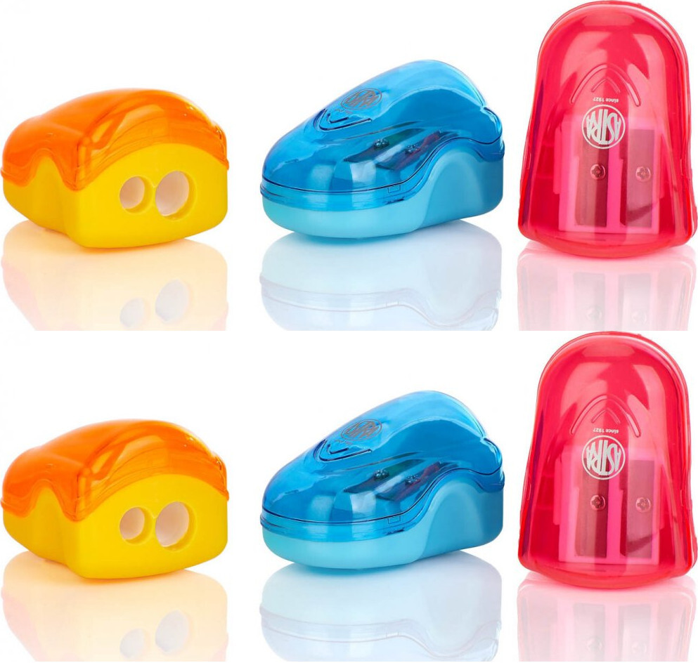 6x Temperówka Astra Orion, 2 otwory, mix kolorów