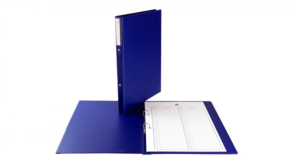 Teczka Biurfol, do akt osobowych, A4, 20mm, 2 ringi, granatowy